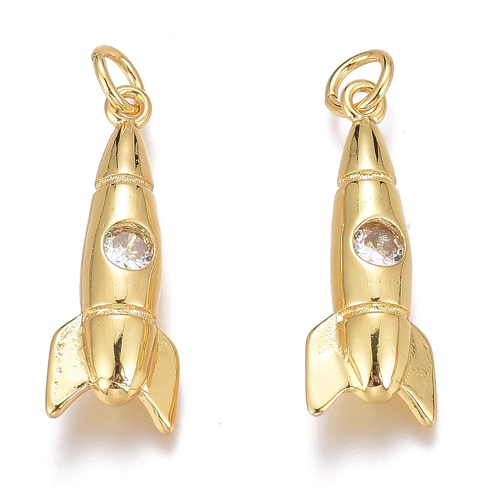 Dainty Gold Rocketship