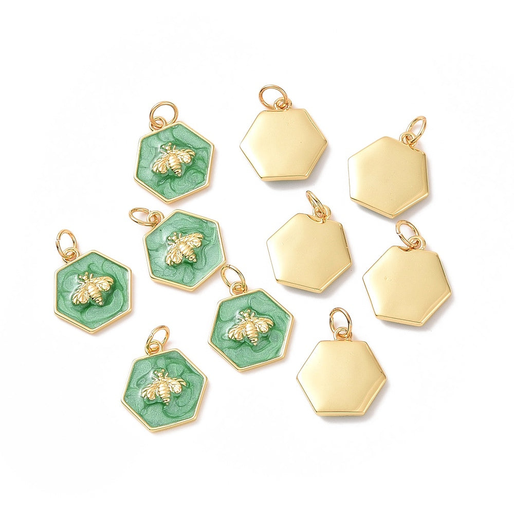 Green Bee Charm