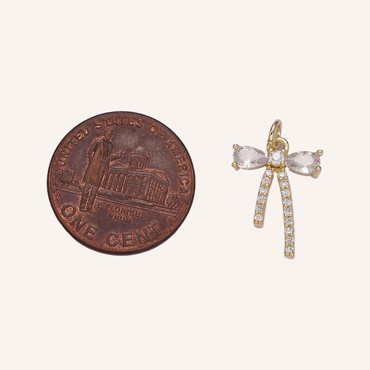 Clear Micro Pave Bow