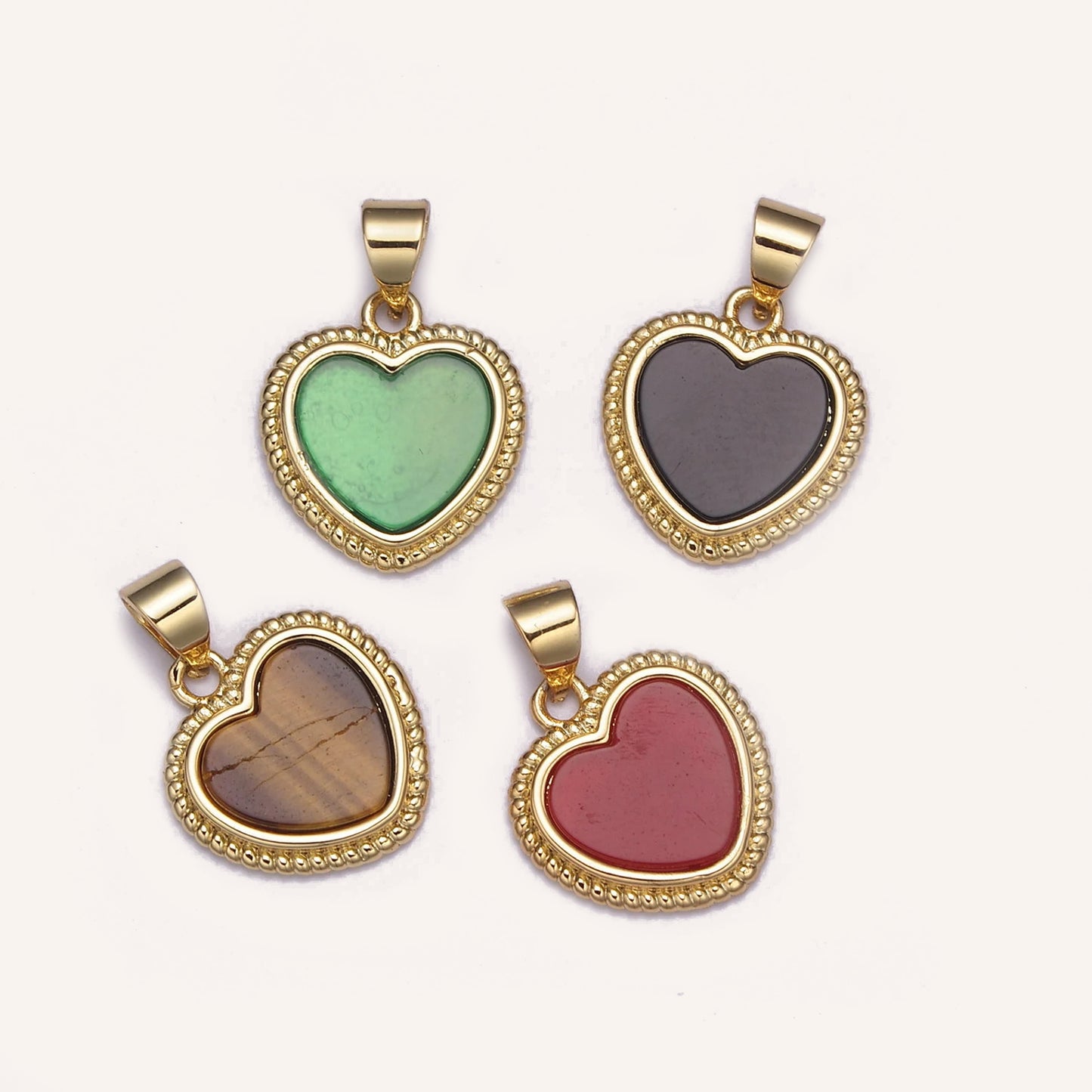 Gold Gemstone Heart