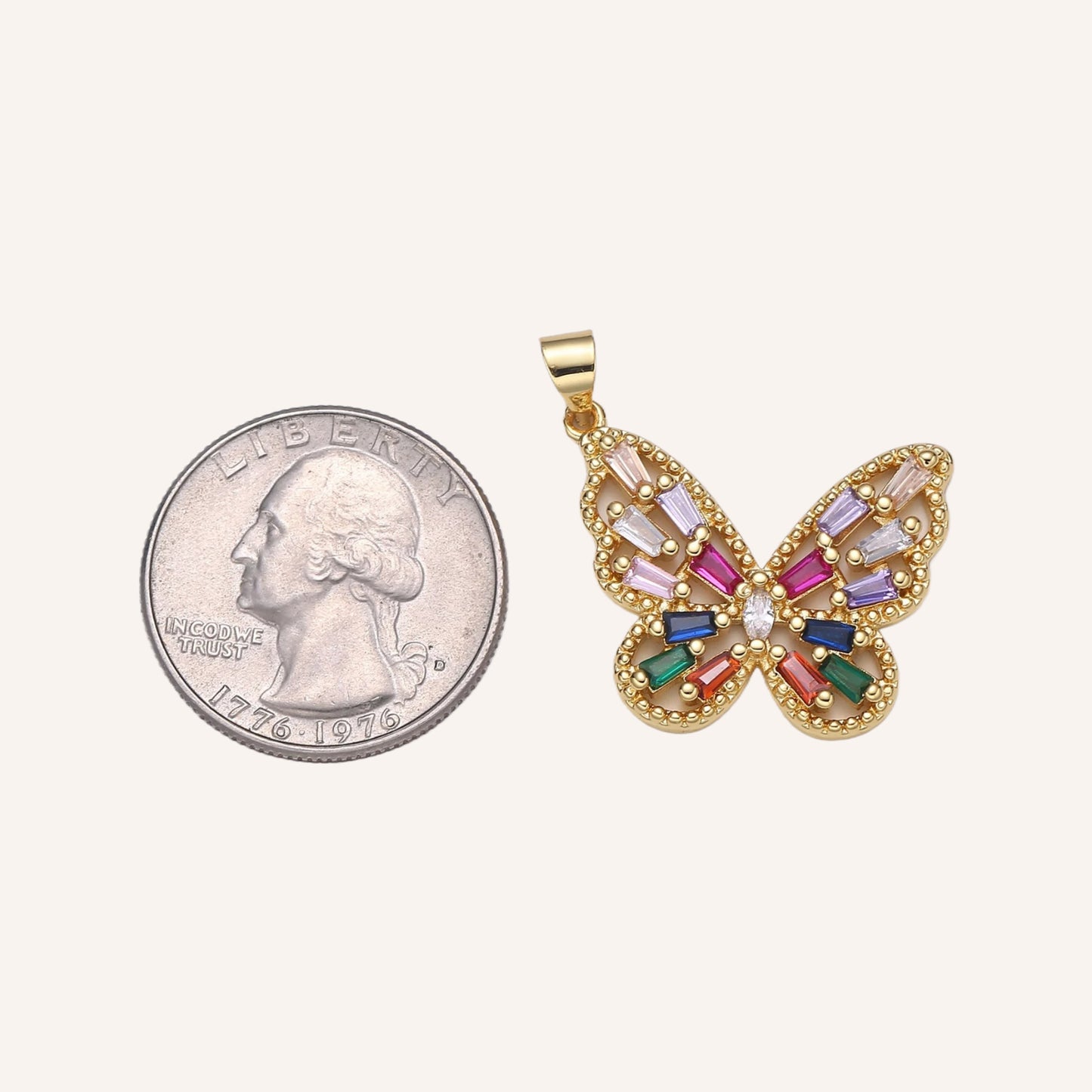 Large Multicolor Butterfly