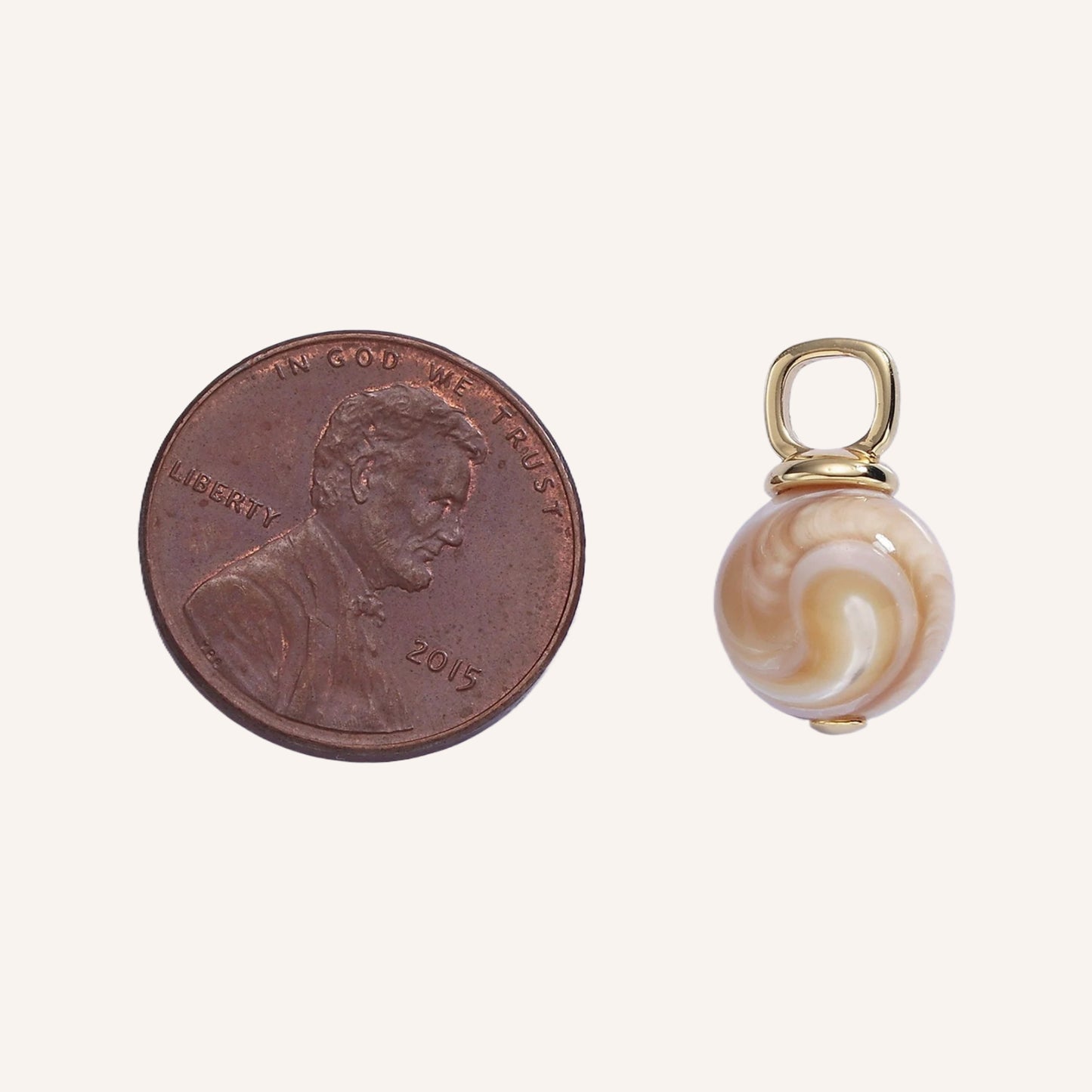 Golden Brown Pearl Bead