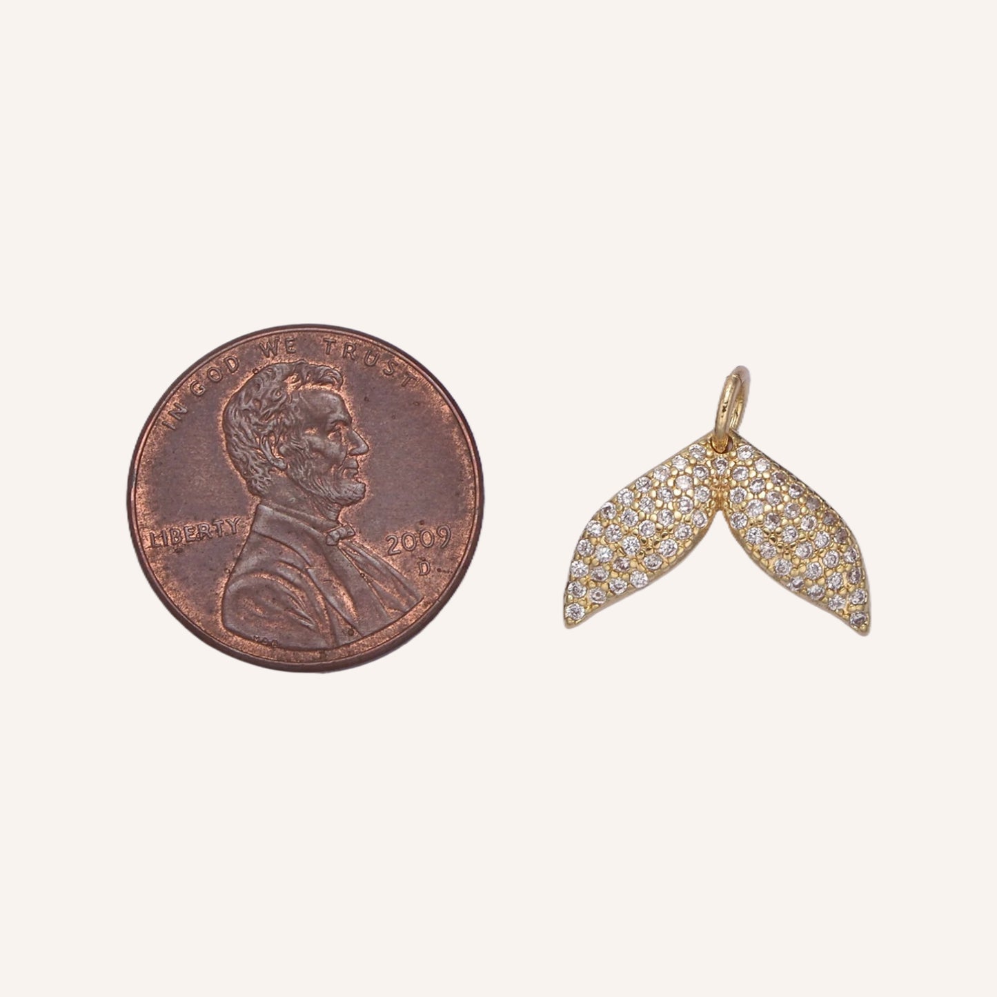 Rhinestone Whale Tail