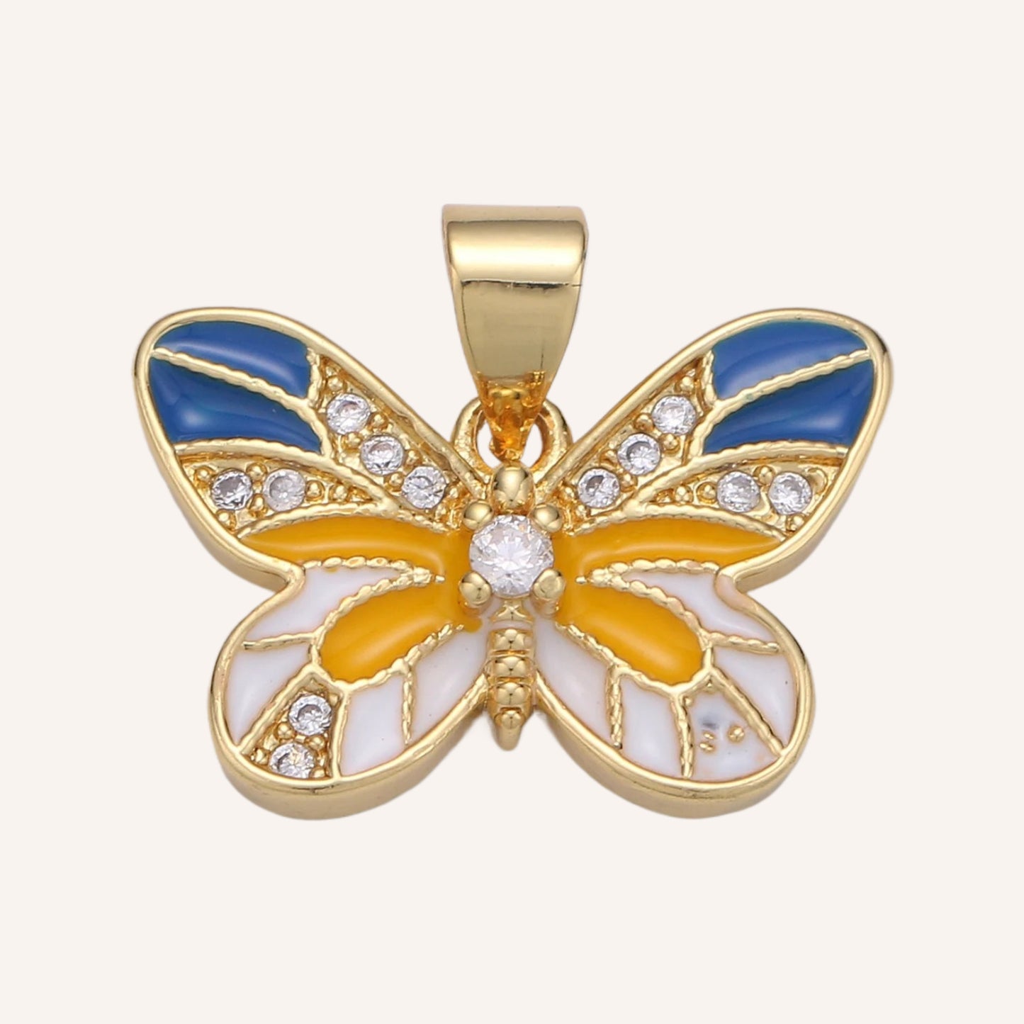 Navy and Yellow Butterfly