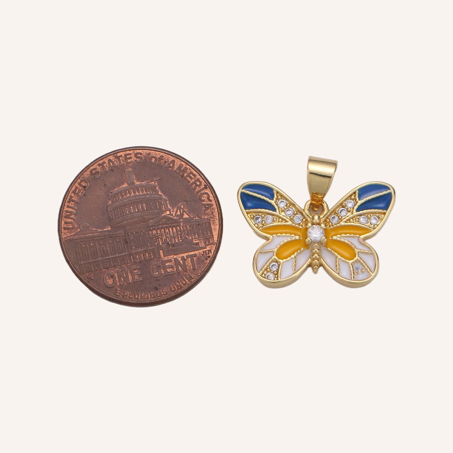 Navy and Yellow Butterfly