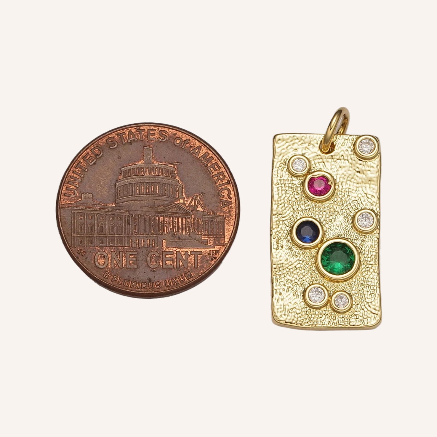 Rectangle Bubble Charm