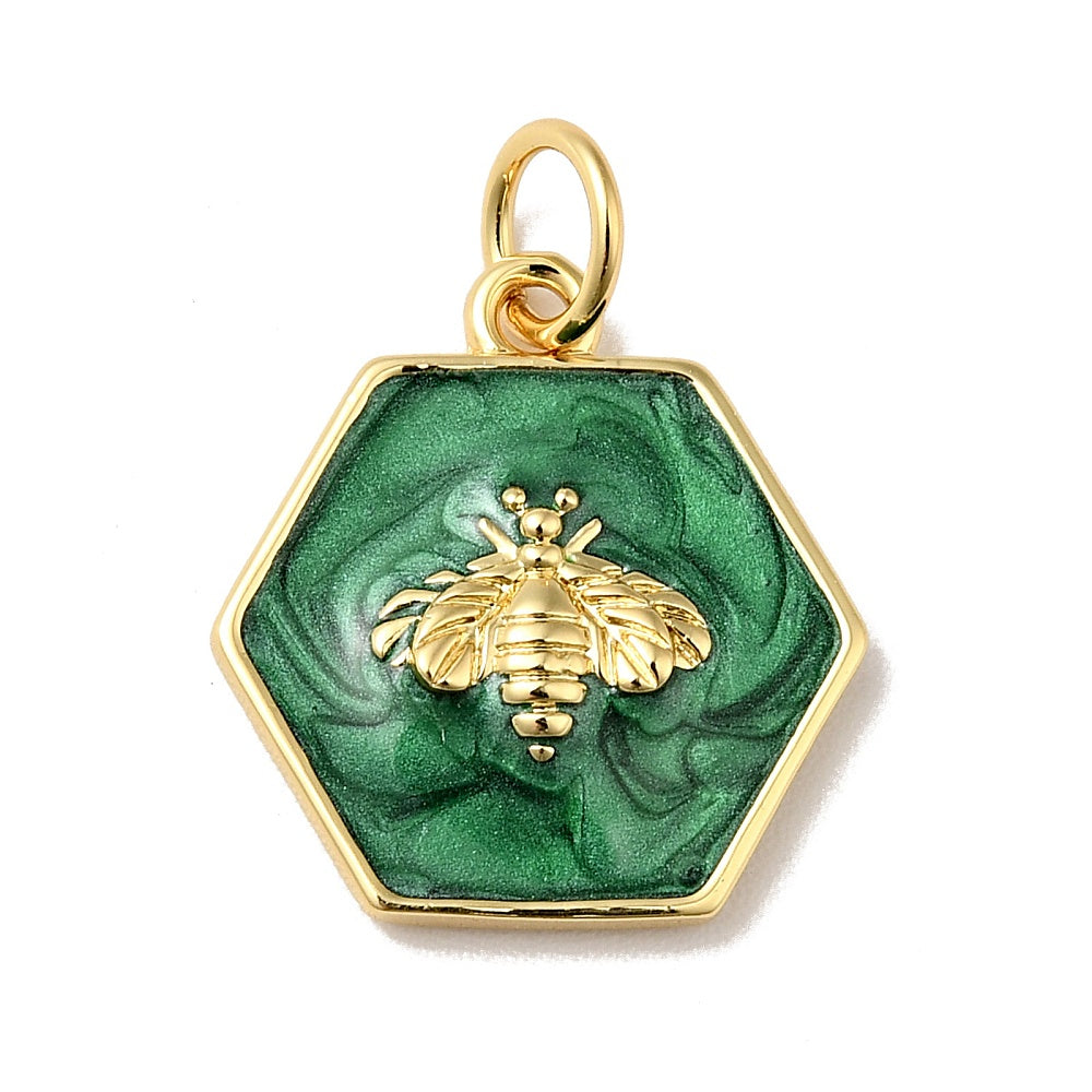 Green Bee Charm