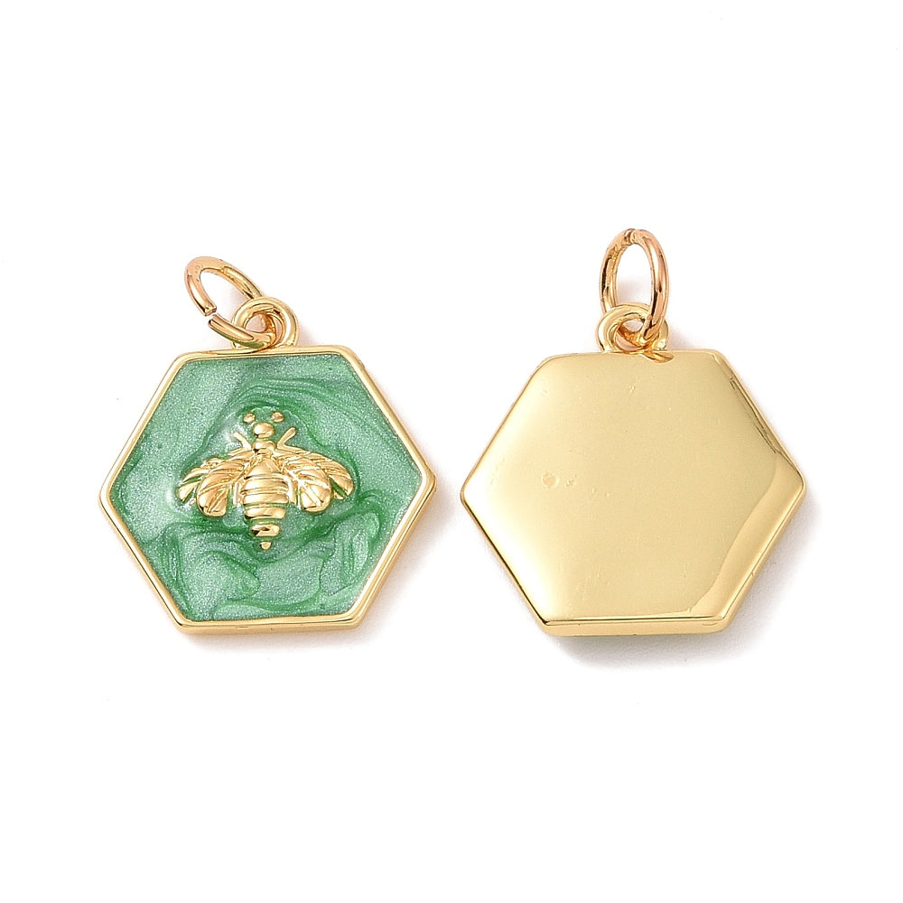 Green Bee Charm