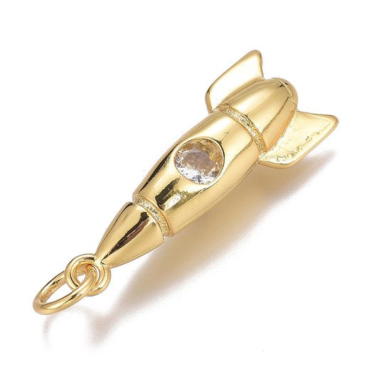 Dainty Gold Rocketship