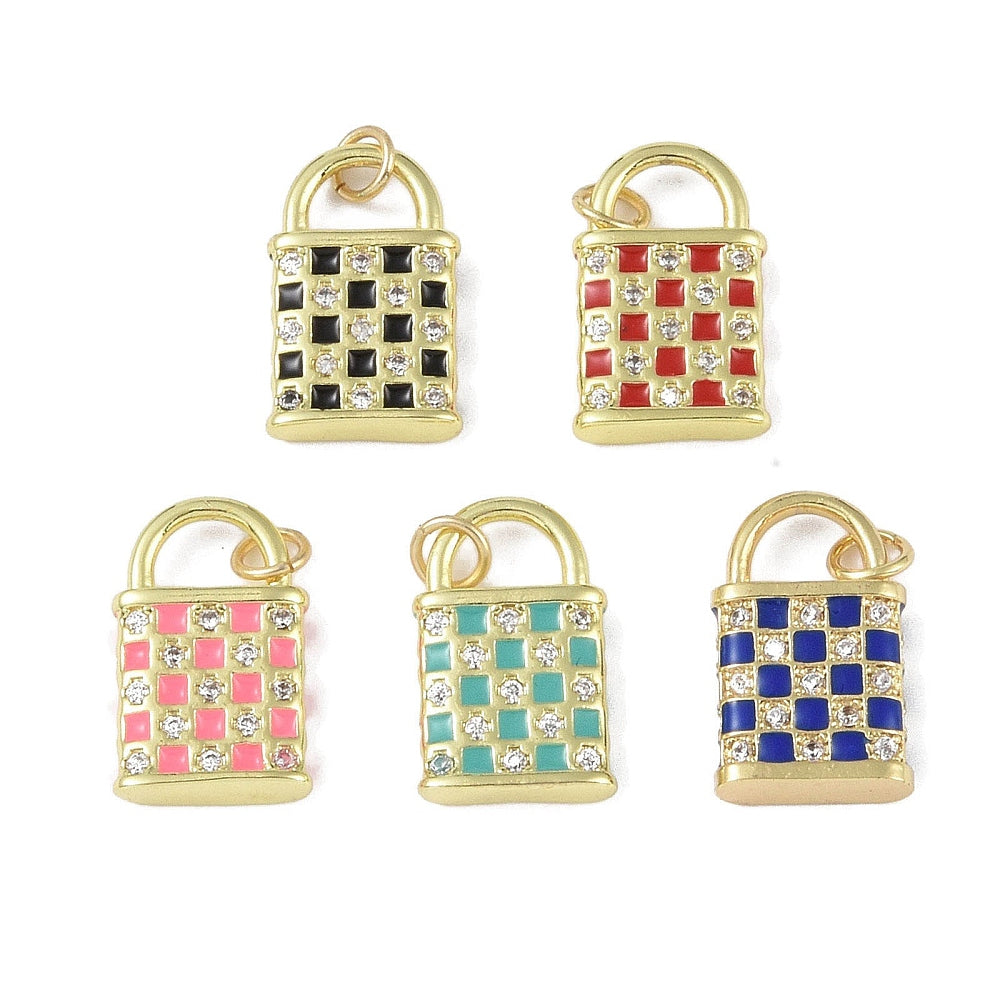 Colored Enamel Purses