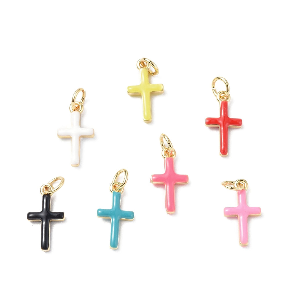 Mini Enamel Cross