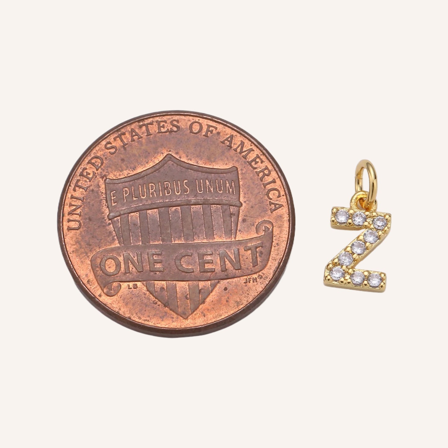 9mm Dainty Letter Charms
