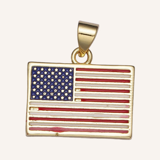 American Flag Charm