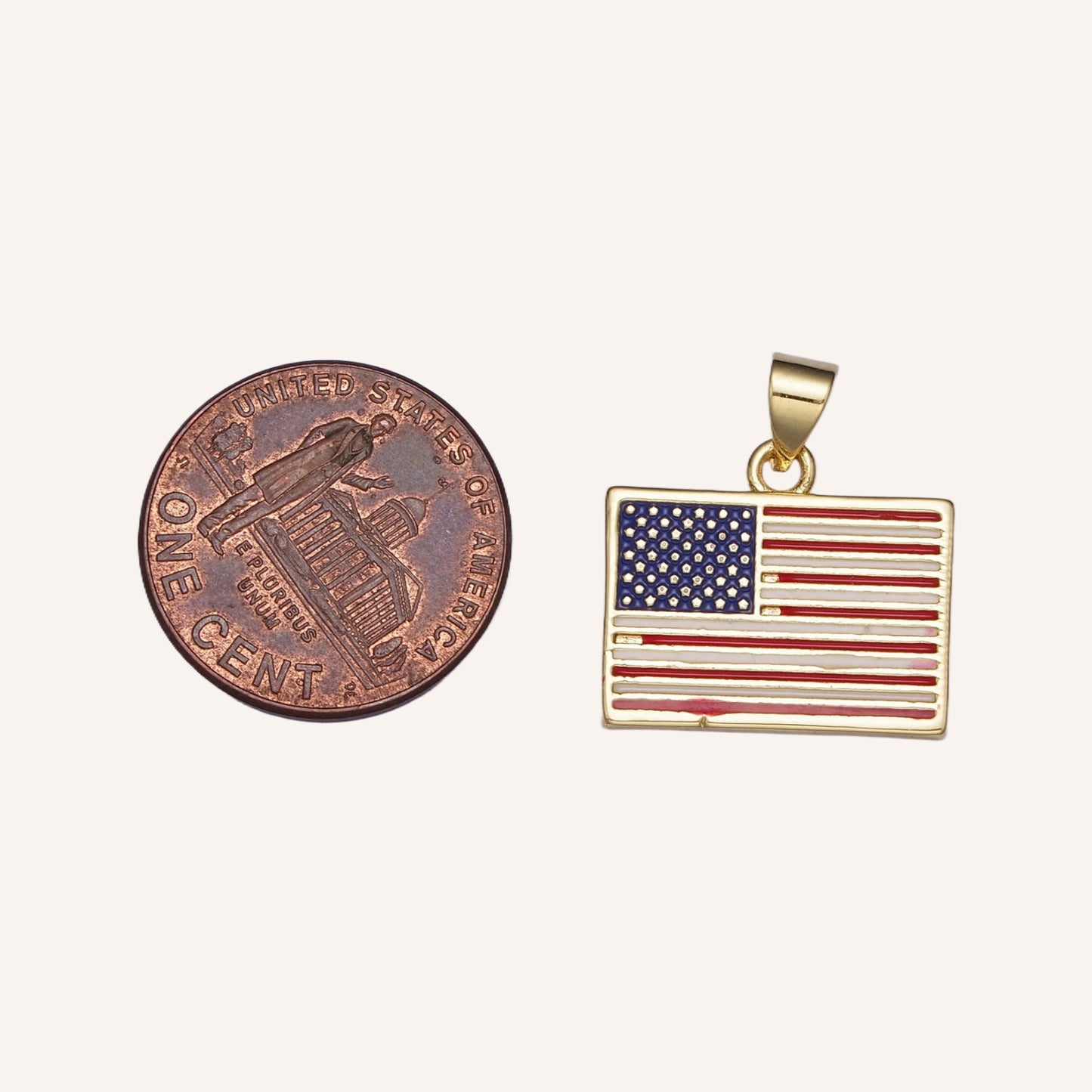 American Flag Charm