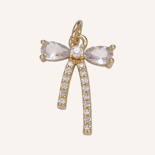 Clear Micro Pave Bow