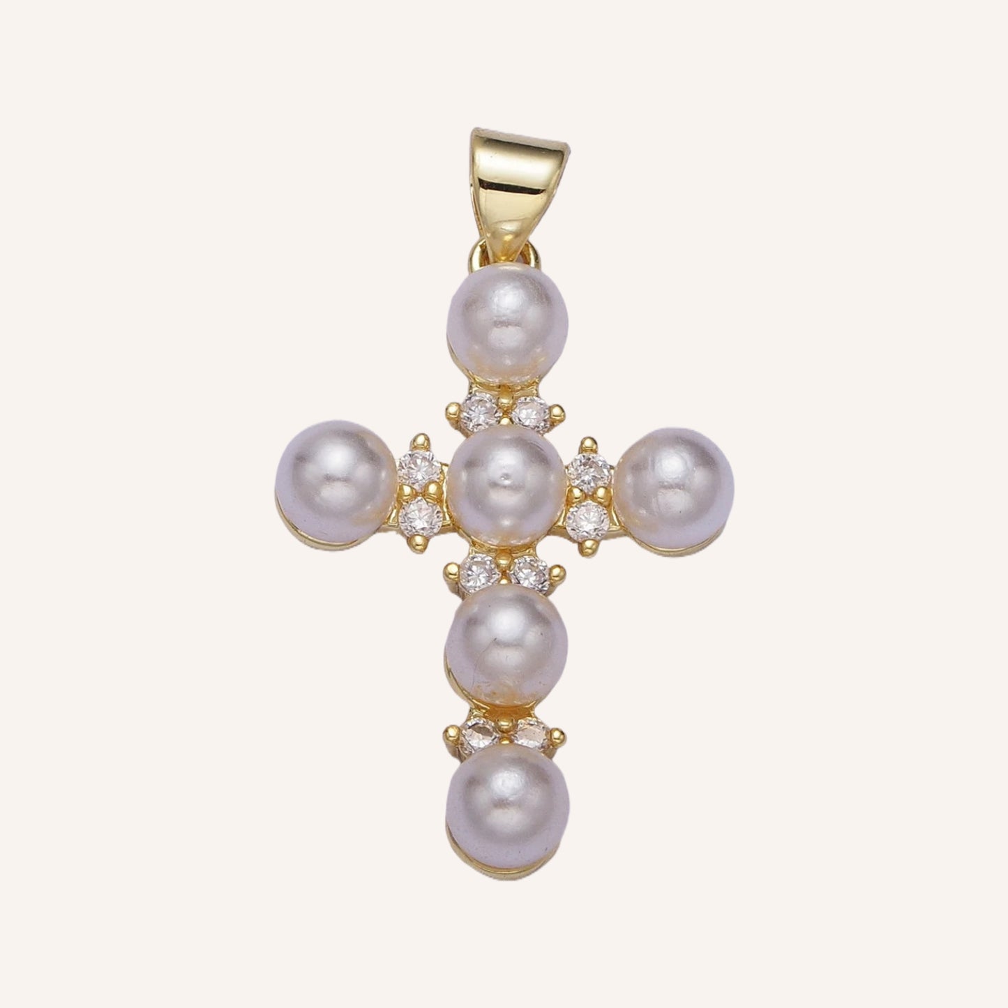 Dainty Pearl Cross