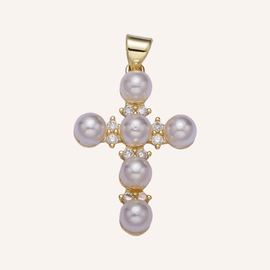Dainty Pearl Cross