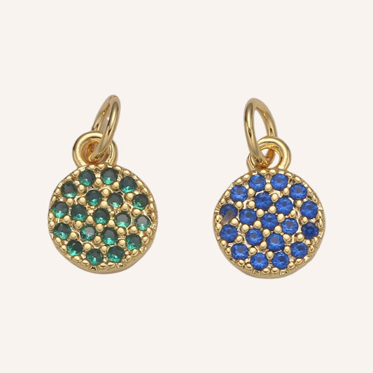 Dainty Round Green or Navy