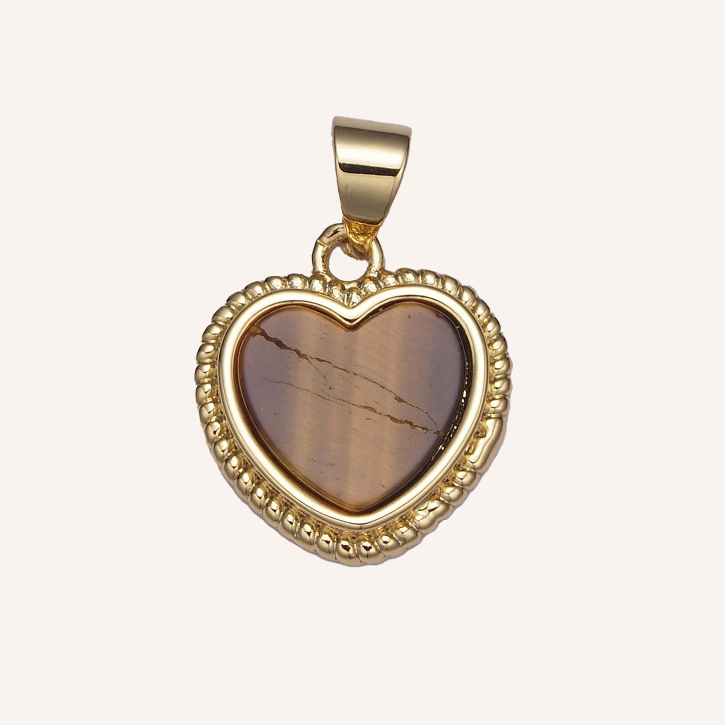 Gold Gemstone Heart