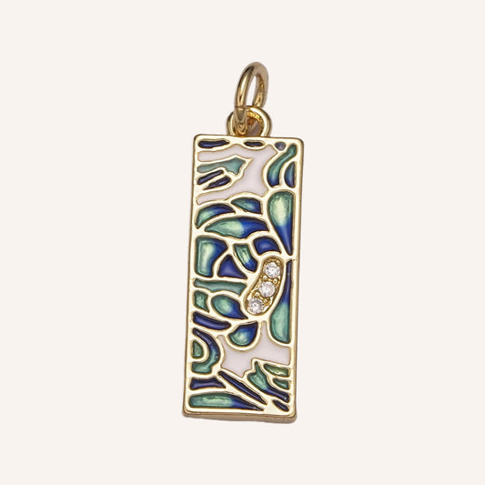 Green-Blue Dangle Charm