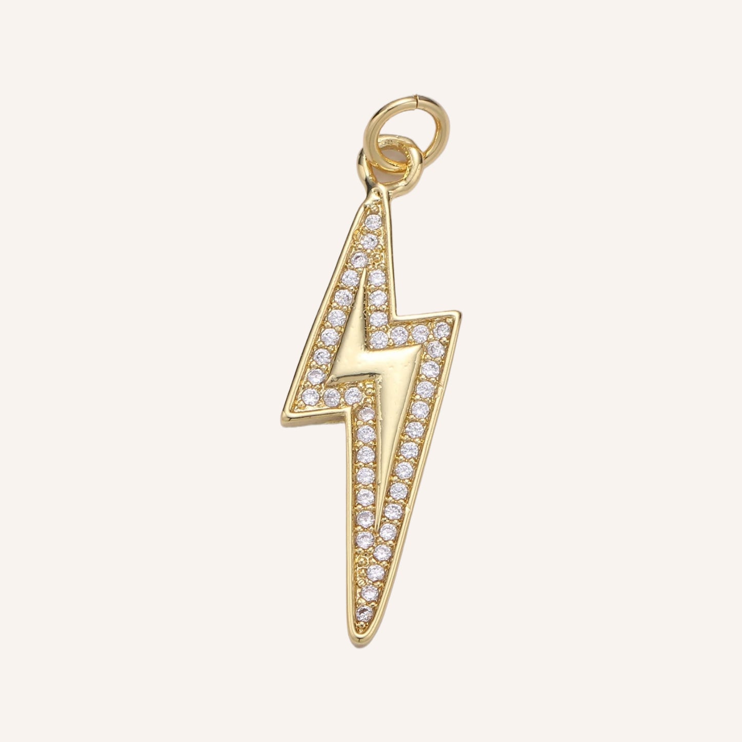 Micro Pave Lightning Bolt