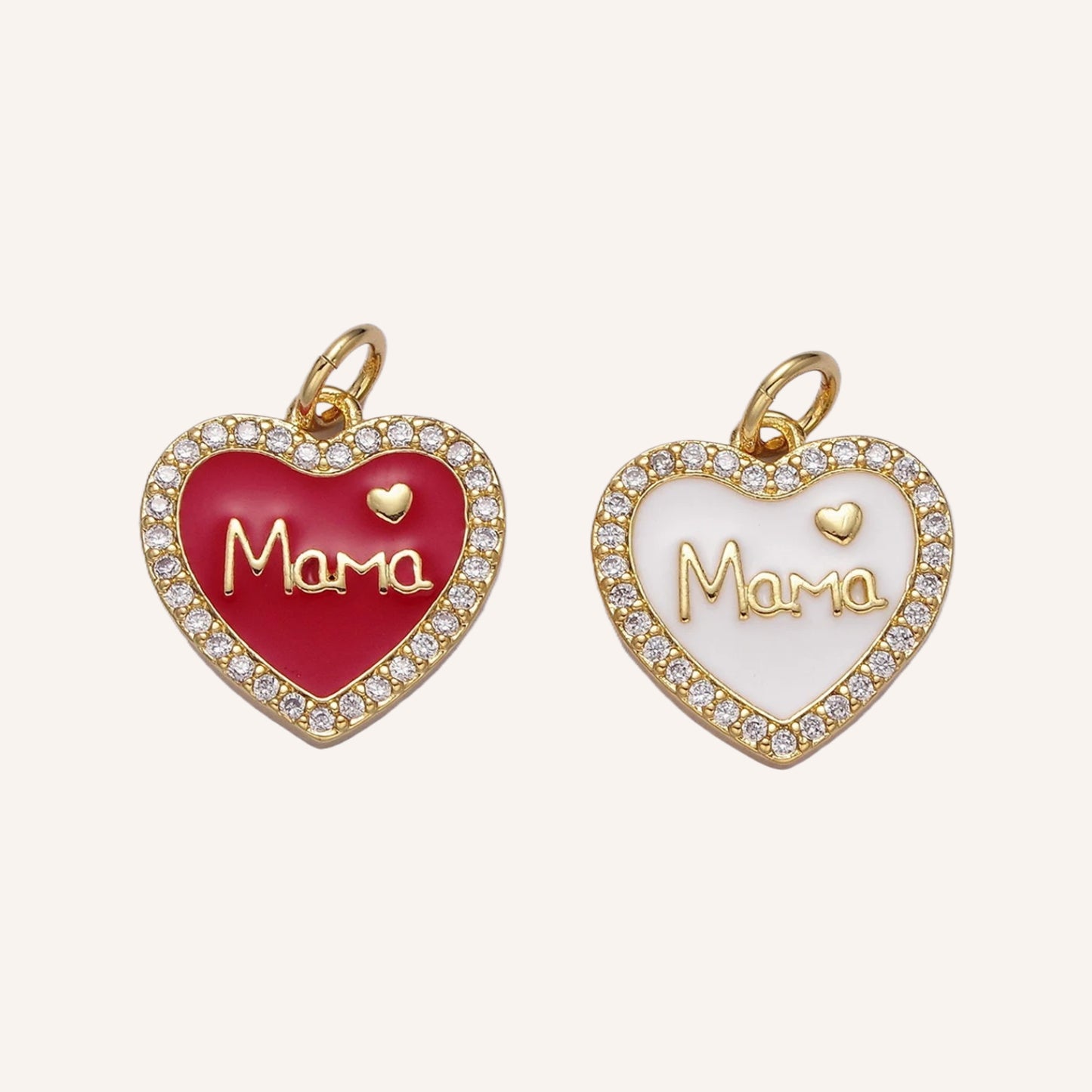 Mama Heart Charm