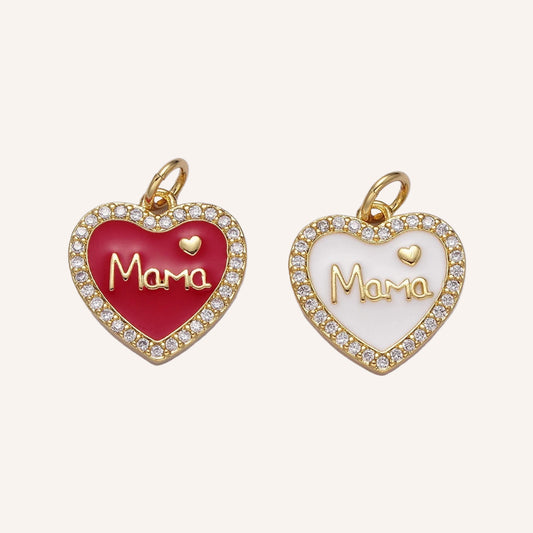 Mama Heart Charm