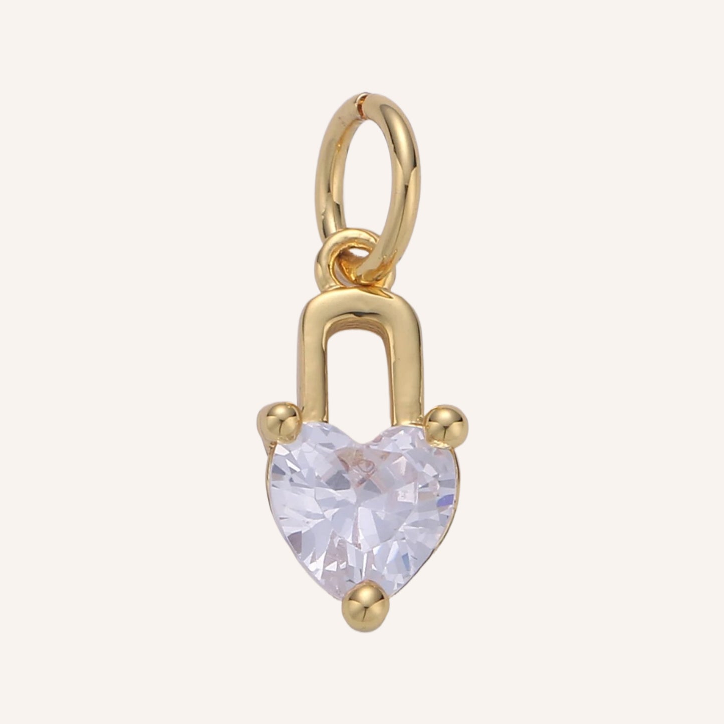 Mini Heart Lock Charm