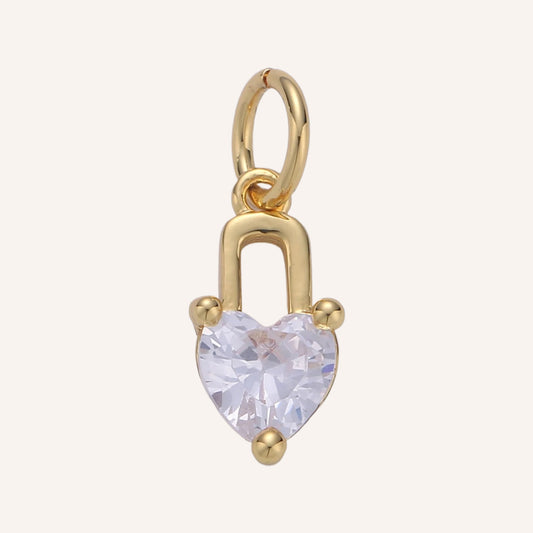 Mini Heart Lock Charm
