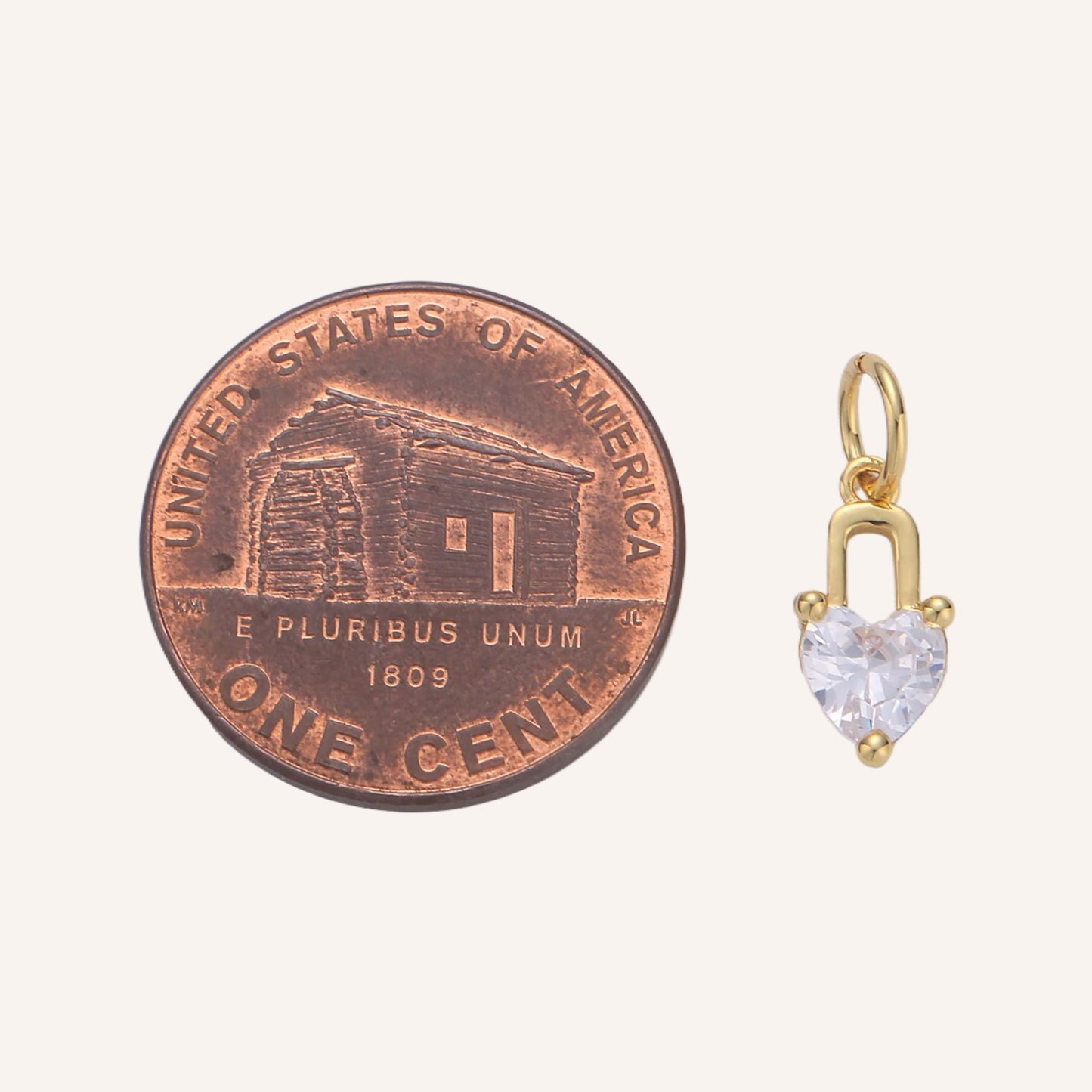 Mini Heart Lock Charm