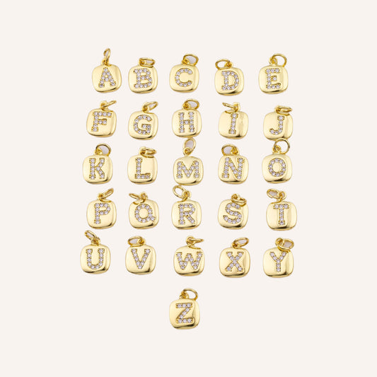 Gold Square Alphabet (A - Z)