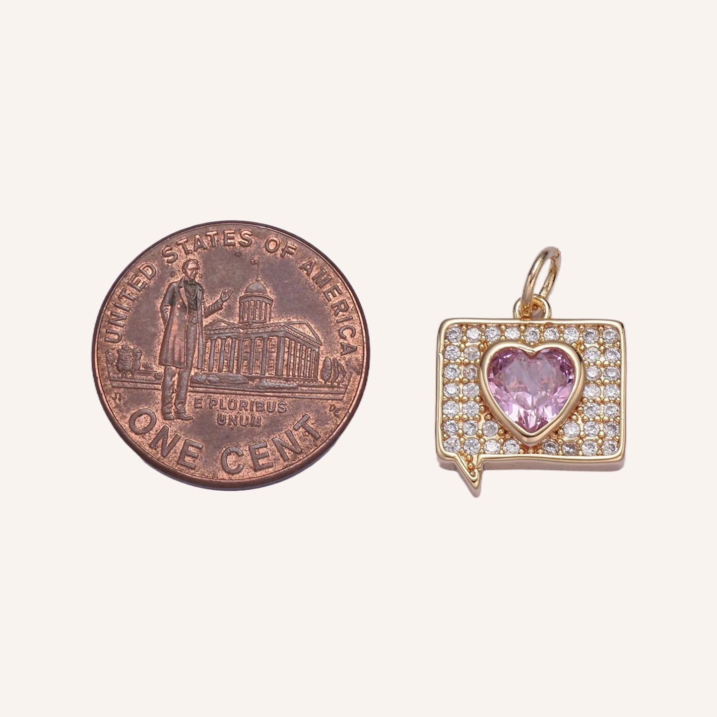 Heart Message Charm