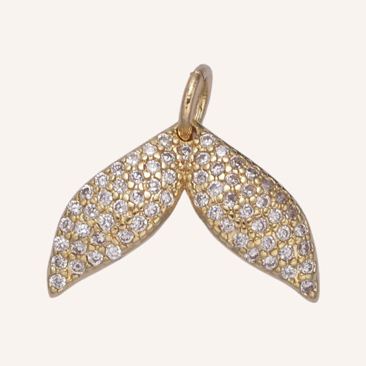 Rhinestone Whale Tail