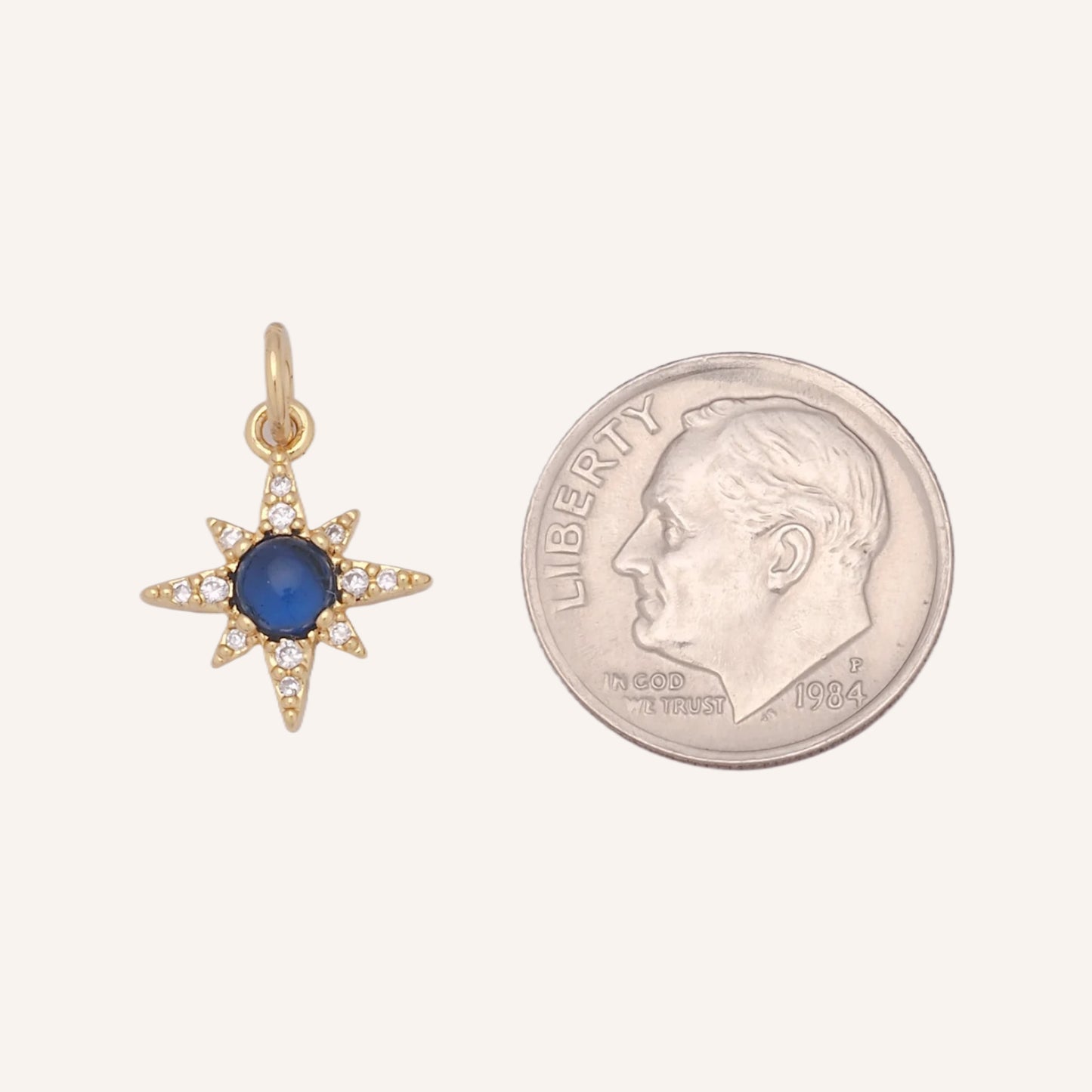 Navy Gold Star Pendant