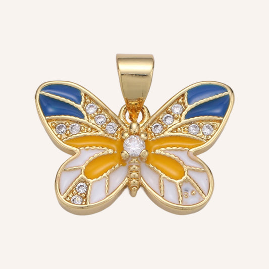 Navy and Yellow Butterfly