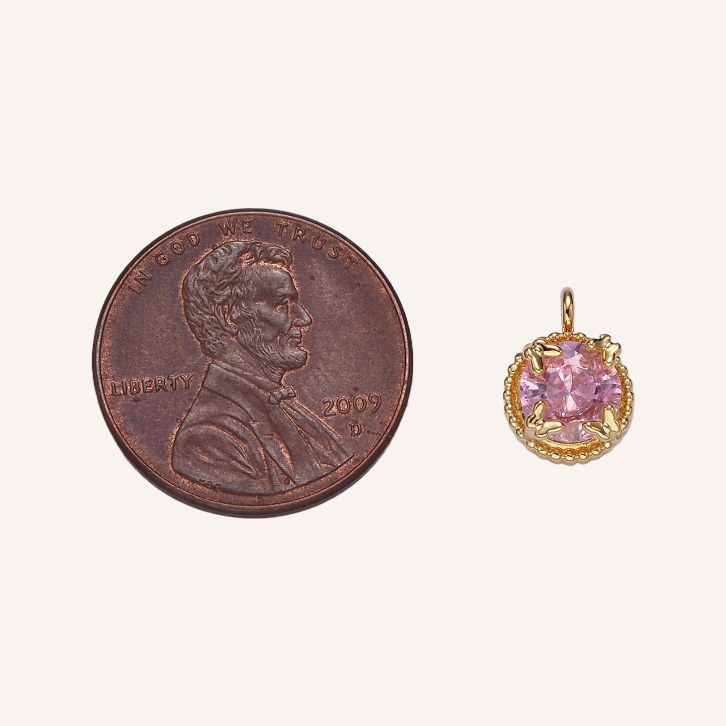 Round Bezel Charm