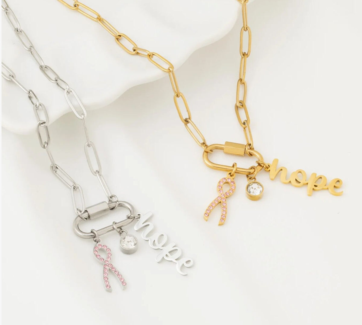 Breast Cancer Awareness Necklace