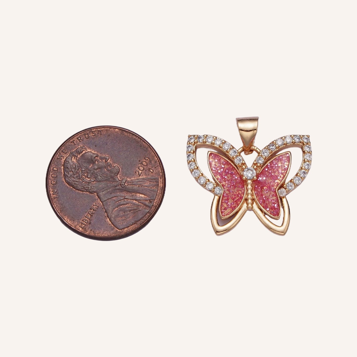 Sparkly Pink Butterfly