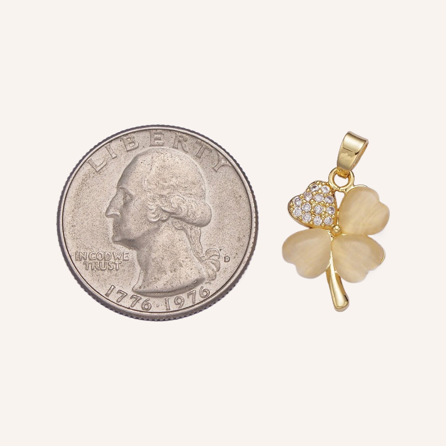 Yellow Four Leaf Clover