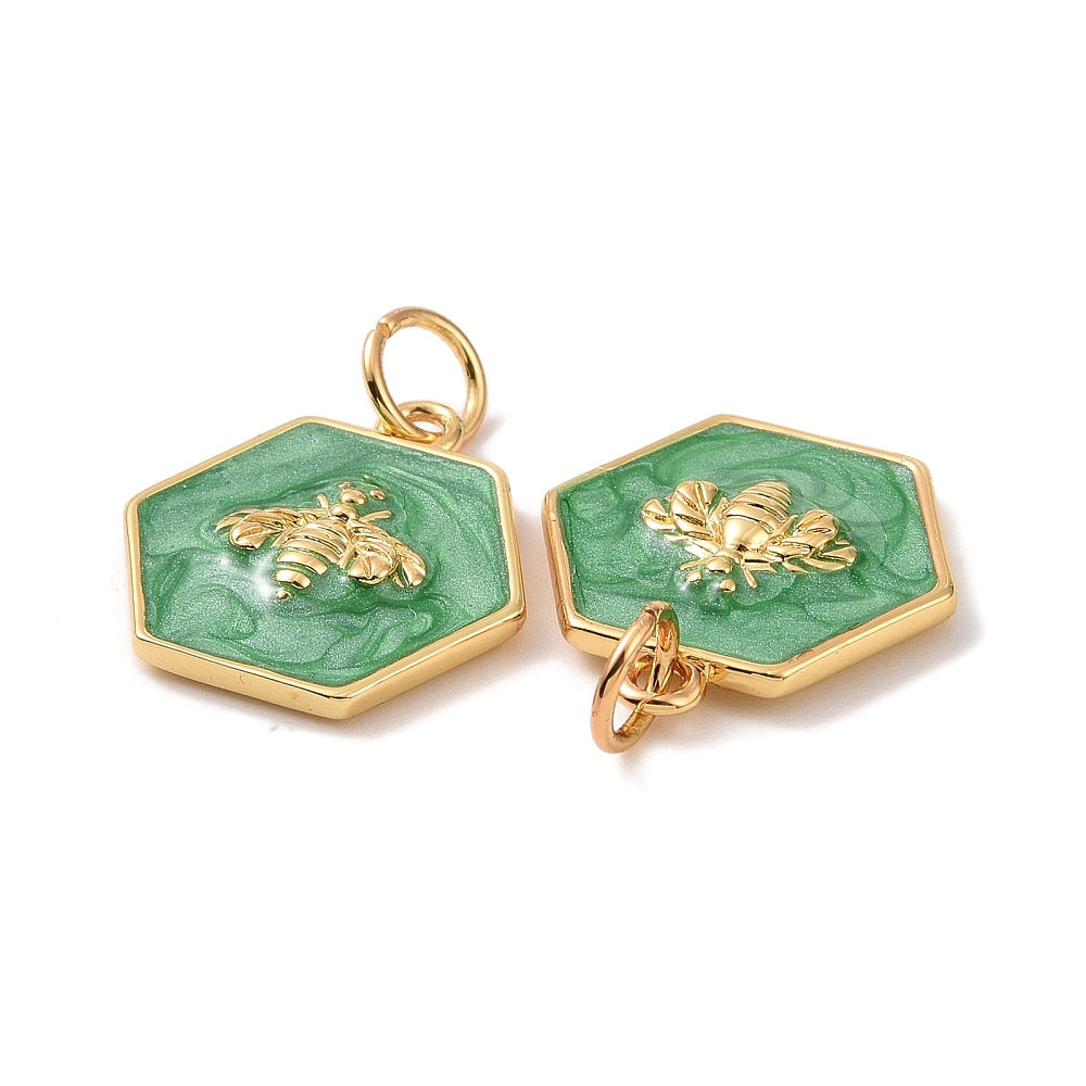 Green Bee Charm